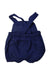 A Navy Overall Shorts from Jacadi in size 6-12M for girl. (Back View)