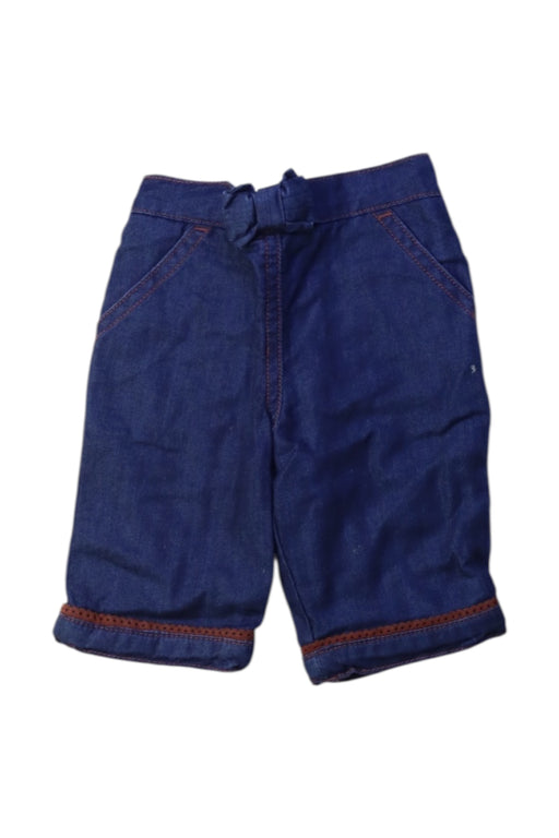 A Navy Shorts from Jacadi in size 0-3M for girl. (Front View)