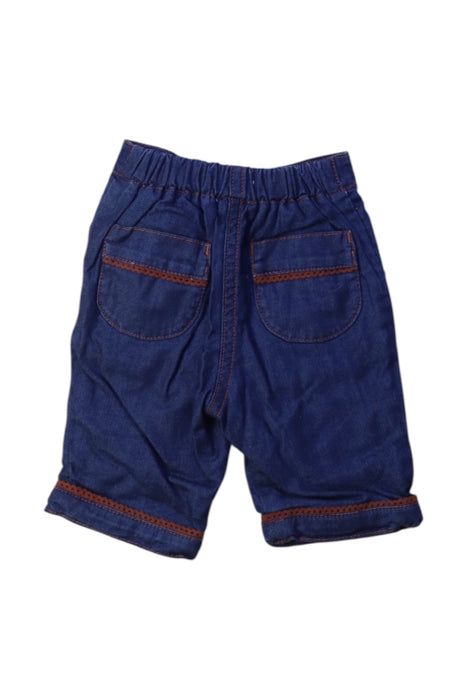 A Navy Shorts from Jacadi in size 0-3M for girl. (Back View)