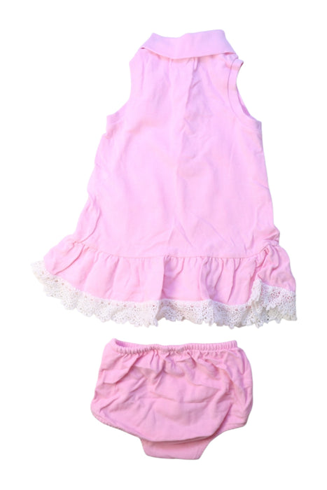A Pink Dress Sets from Ralph Lauren in size 6-12M for girl. (Back View)