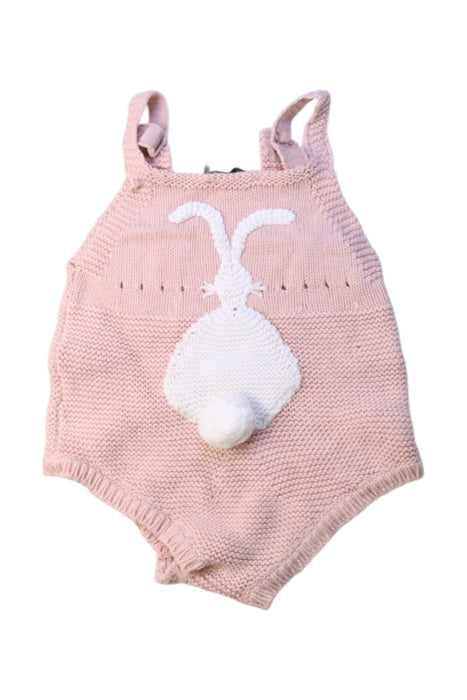 A Pink Sleeveless Rompers from Stella McCartney in size 6-12M for girl. (Back View)