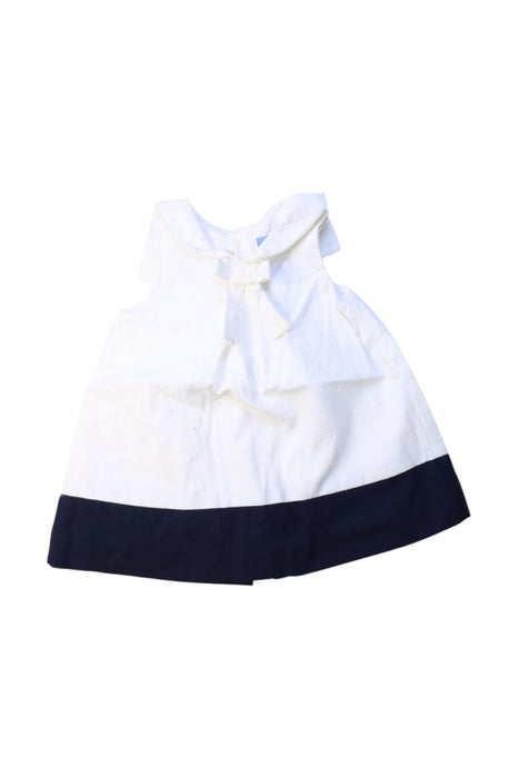 A White Sleeveless Dresses from Jacadi in size 3-6M for girl. (Front View)