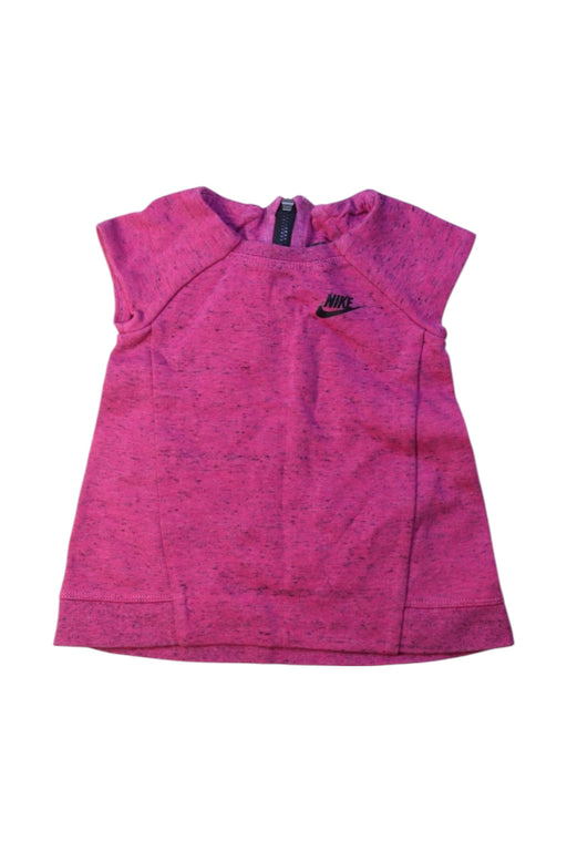 A Pink Sleeveless Tops from Nike in size 6-12M for girl. (Front View)