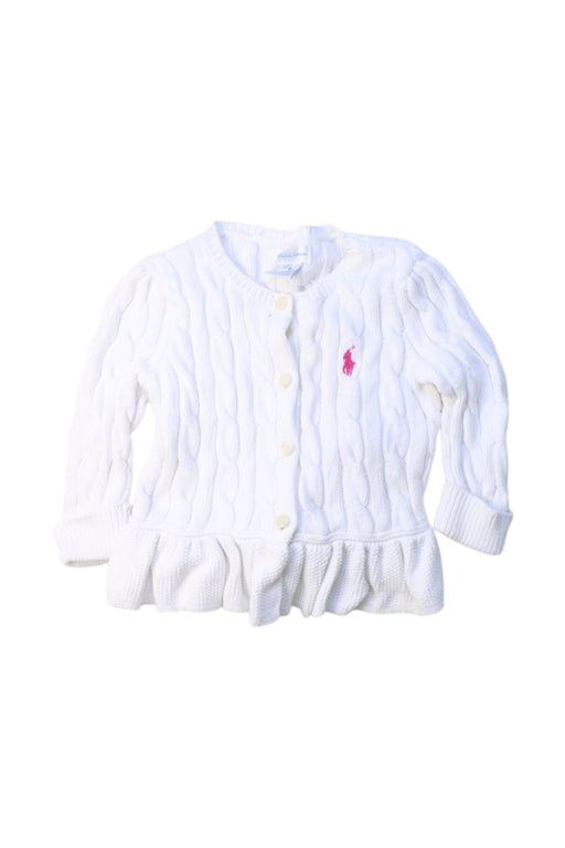 A White Cardigans from Ralph Lauren in size 6-12M for girl. (Front View)
