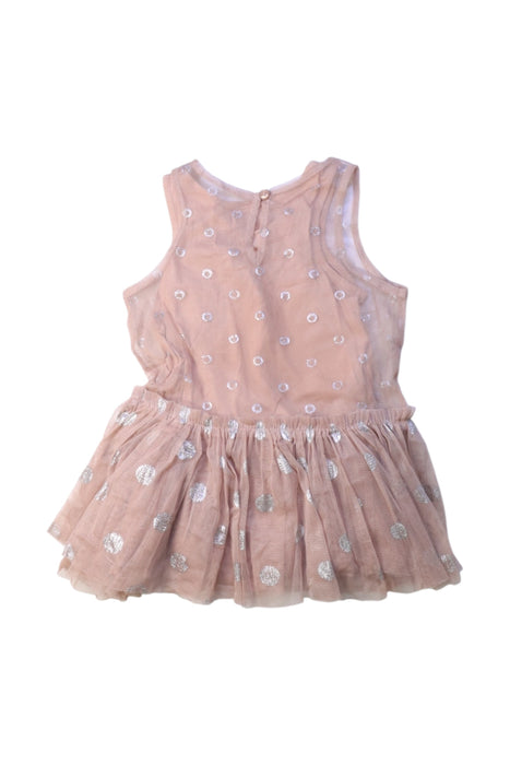 A Peach Sleeveless Dresses from Stella McCartney in size 12-18M for girl. (Back View)