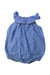 A Blue Sleeveless Rompers from Ralph Lauren in size 6-12M for girl. (Front View)