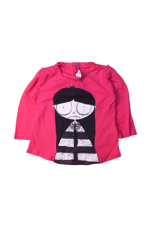 A Pink Long Sleeve Tops from Little Marc Jacobs in size 6-12M for girl. (Front View)