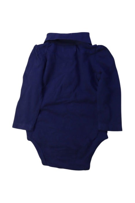 A Navy Long Sleeve Bodysuits from Ralph Lauren in size 6-12M for girl. (Back View)