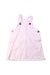 A Pink Overall Dresses from Seed in size 3-6M for girl. (Front View)