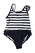 A Navy Swimsuits from Kate Spade in size 6-12M for girl. (Front View)