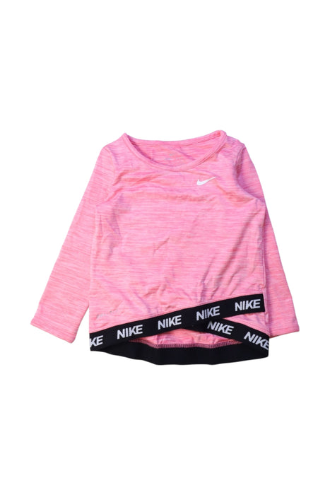 A Pink Active Tops from Nike in size 12-18M for girl. (Front View)