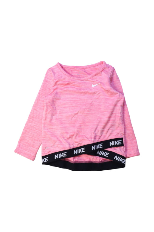A Pink Active Tops from Nike in size 12-18M for girl. (Front View)
