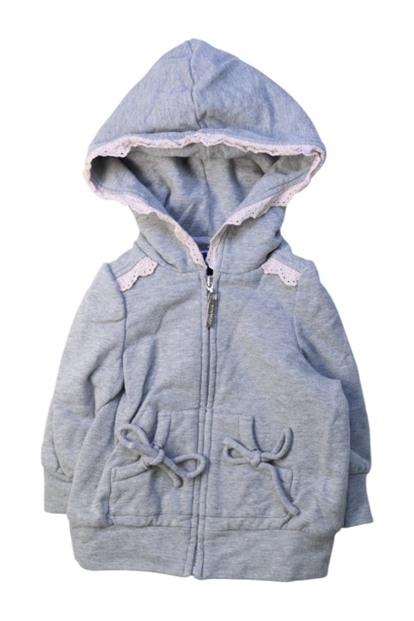 A Grey Hooded Sweatshirts from Nicholas & Bears in size 6-12M for girl. (Front View)