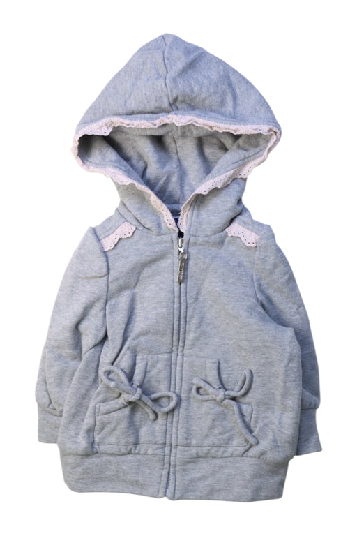 A Grey Hooded Sweatshirts from Nicholas & Bears in size 6-12M for girl. (Front View)