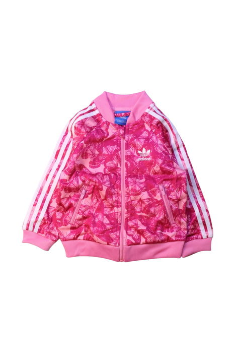 A Pink Lightweight Jackets from Adidas in size 6-12M for girl. (Front View)