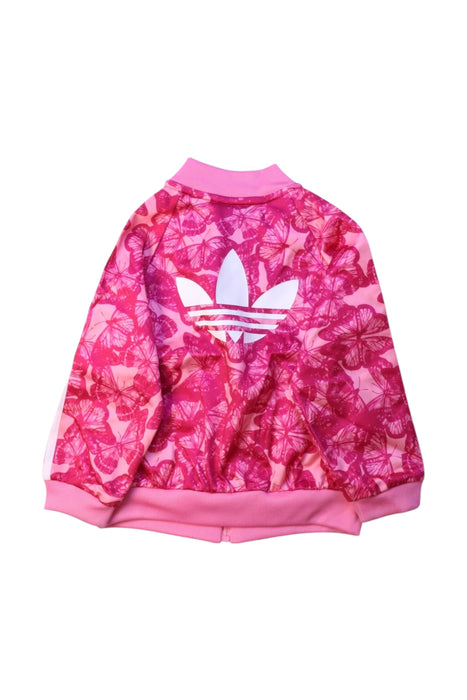 A Pink Lightweight Jackets from Adidas in size 6-12M for girl. (Back View)