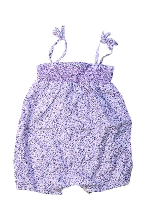 A Purple Sleeveless Rompers from Little Mercerie in size 3-6M for girl. (Front View)