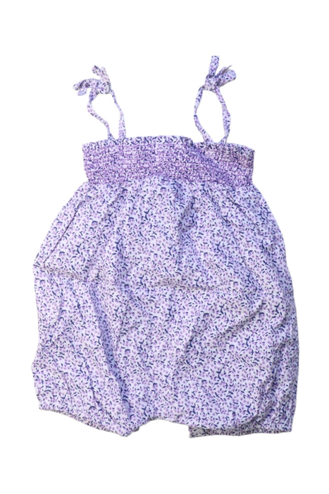 A Purple Sleeveless Rompers from Little Mercerie in size 3-6M for girl. (Back View)