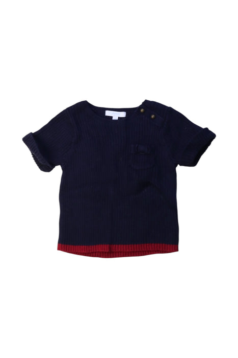 A Multicolour Short Sleeve Tops from Jacadi in size 12-18M for girl. (Front View)