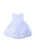 A White Sleeveless Dresses from Jacadi in size 6-12M for girl. (Back View)
