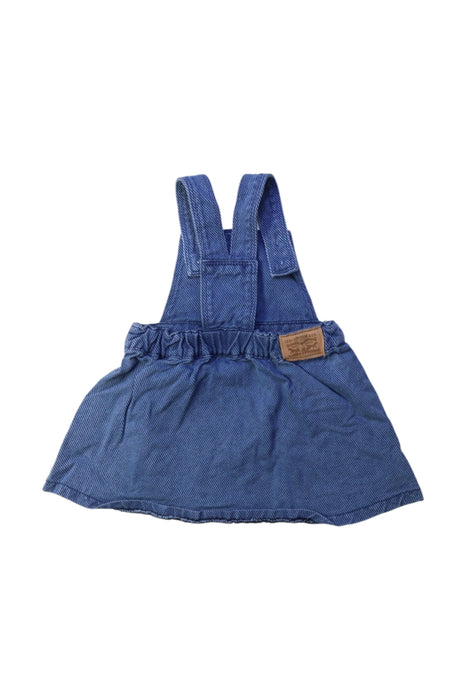 A Blue Overall Dresses from Levi's in size 2T for girl. (Back View)