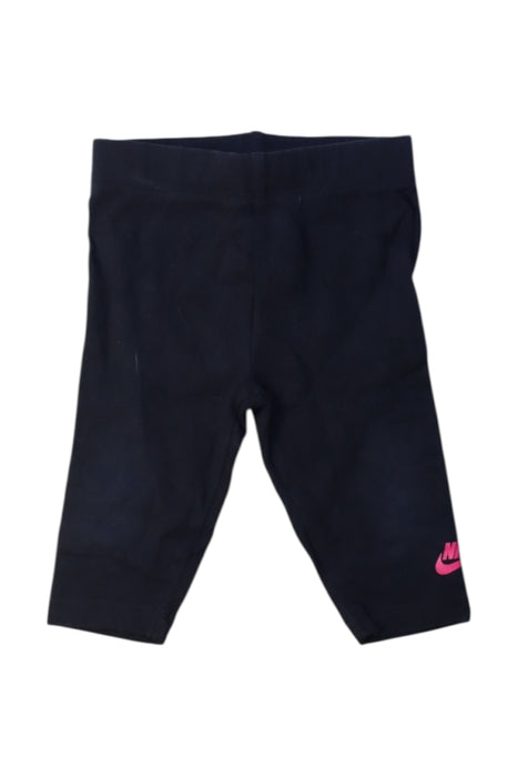 A Black Leggings from Nike in size 6-12M for girl. (Front View)