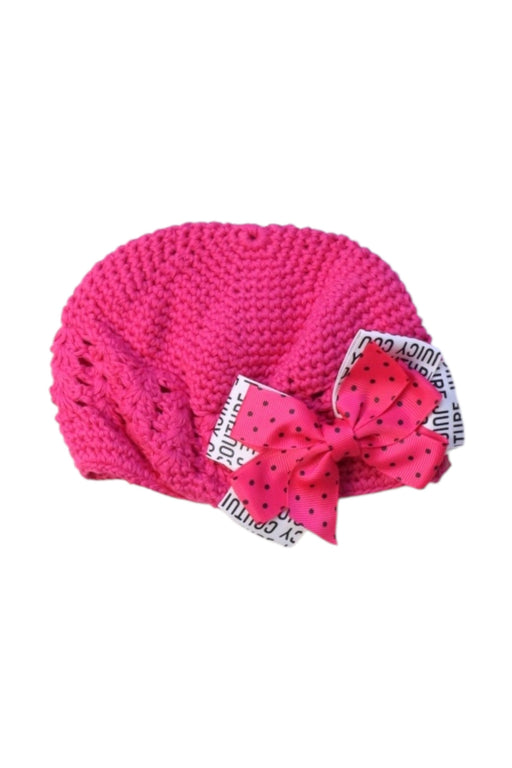 A Pink Winter Hats from Juicy Couture in size 3-6M for girl. (Front View)