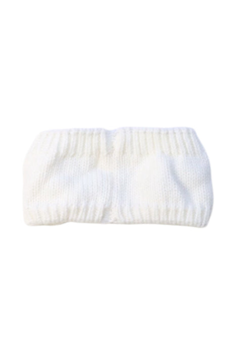 A White Winter Hats from Seed in size O/S for girl. (Back View)