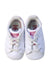 A White Sneakers from Adidas in size 3-6M for girl. (Back View)