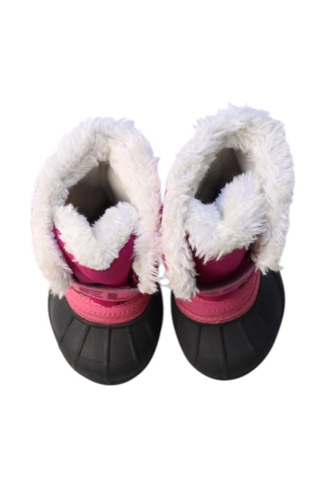 A Pink Winter Boots from Sorel in size 18-24M for girl. (Back View)