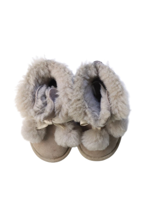 A Beige Booties from UGG in size 18-24M for girl. (Back View)