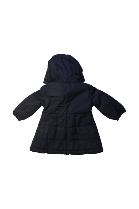 A Black Puffer/Quilted Coats & Outerwear from DKNY in size 3-6M for girl. (Back View)