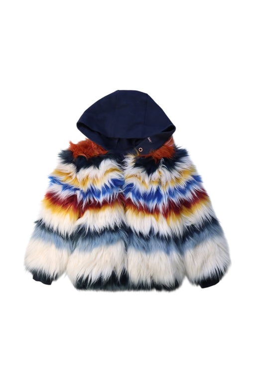 A Multicolour Coats from IKKS in size 4T for girl. (Front View)