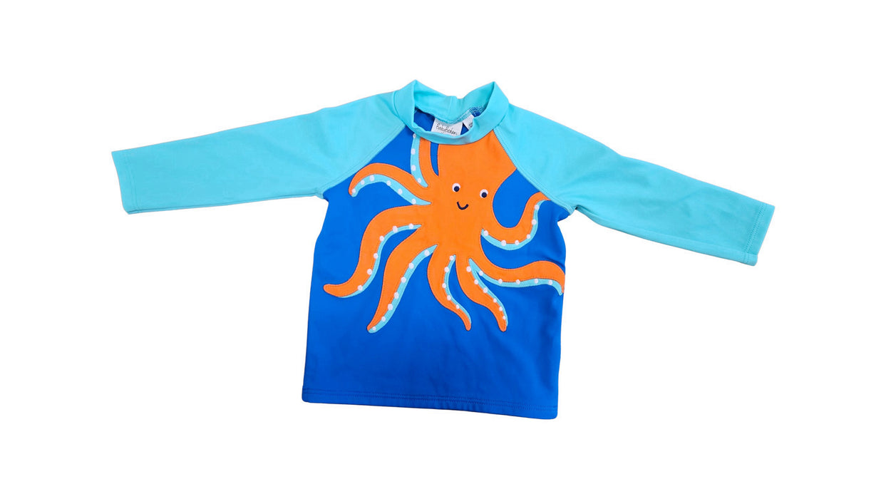 A Blue Rash Guards from Boden in size 6-12M for boy. (Front View)