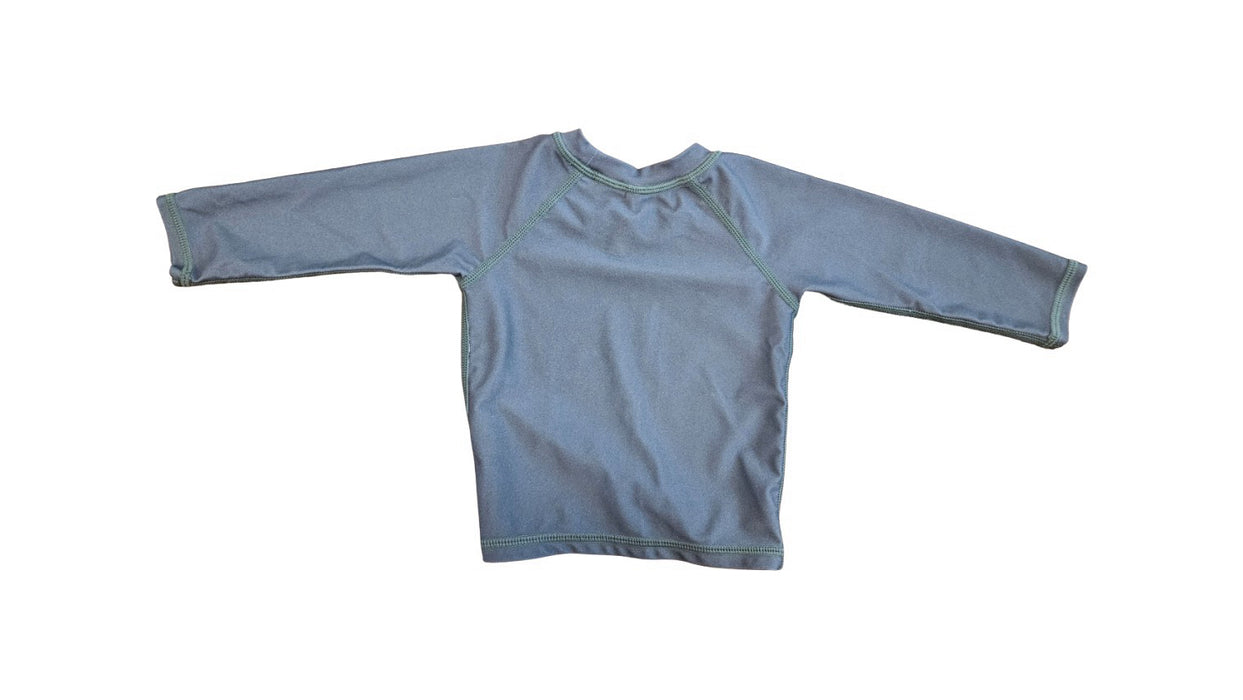 A Grey Rash Guards from Rylee + Cru in size 6-12M for boy. (Back View)