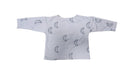 A Grey Long Sleeve T Shirts from Rylee + Cru in size 3-6M for neutral. (Back View)