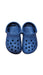 A Blue Slip Ons from Crocs in size 3T for neutral. (Front View)