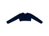 A Navy Cardigans from Mayoral in size 6T for girl. (Front View)
