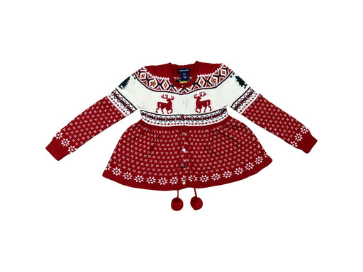 A Red Cardigans from Ralph Lauren in size 6T for girl. (Front View)