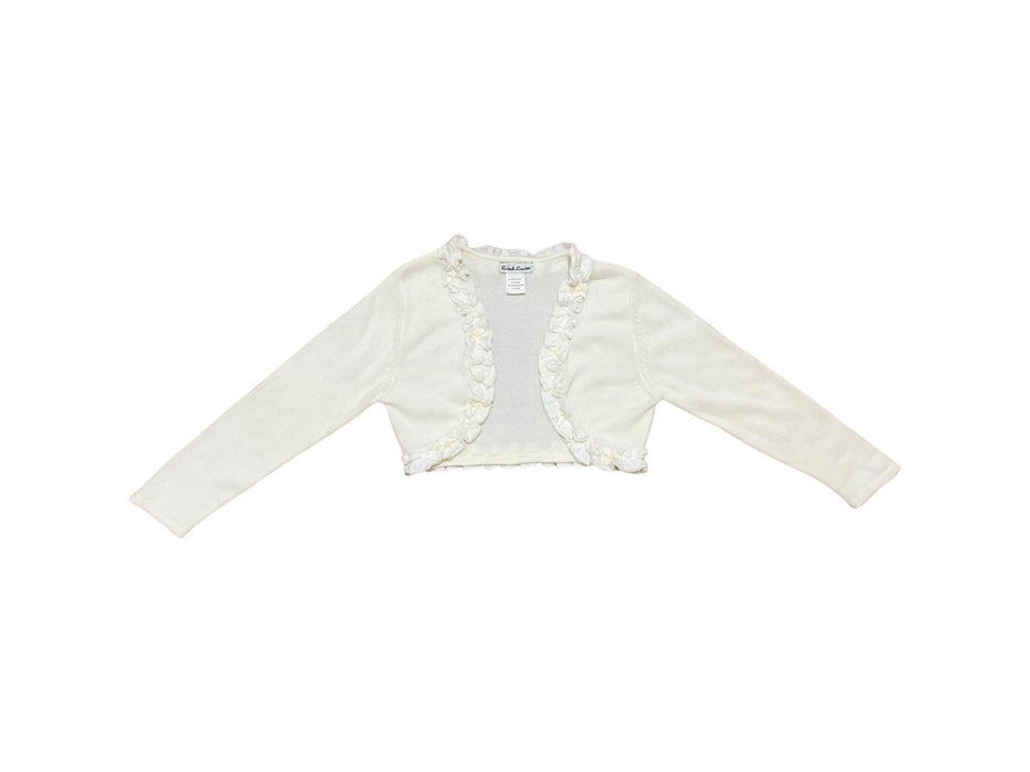 A Ivory Cardigans from Sarah Louise in size 6T for girl. (Front View)