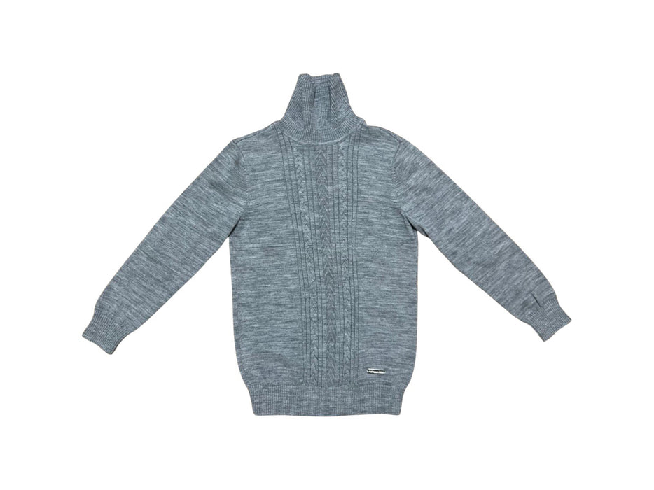 A Grey Knit Sweaters from Nicholas & Bears in size 6T for boy. (Front View)