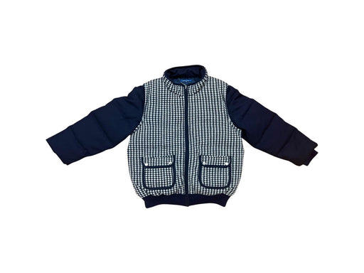 A Navy Puffer/Quilted Jackets from Nicholas & Bears in size 10Y for boy. (Front View)