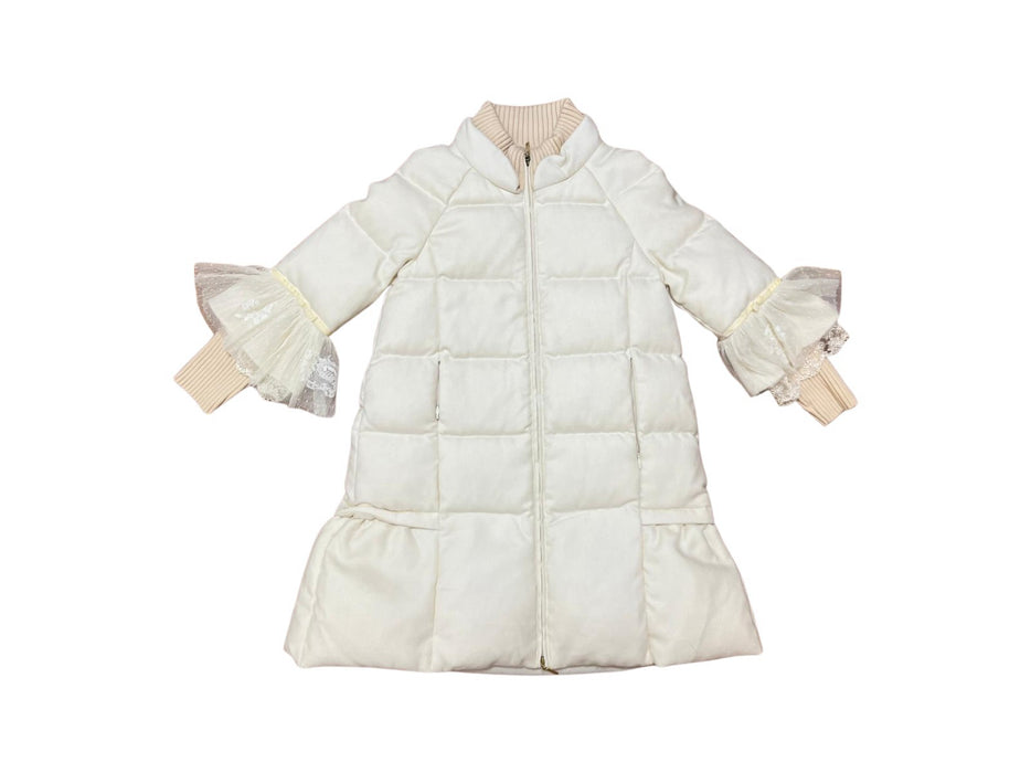 A Ivory Puffer/Quilted Coats & Outerwear from Nicholas & Bears in size 8Y for girl. (Front View)