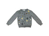 A Grey Cardigans from Brooks Brothers in size 7Y for girl. (Front View)