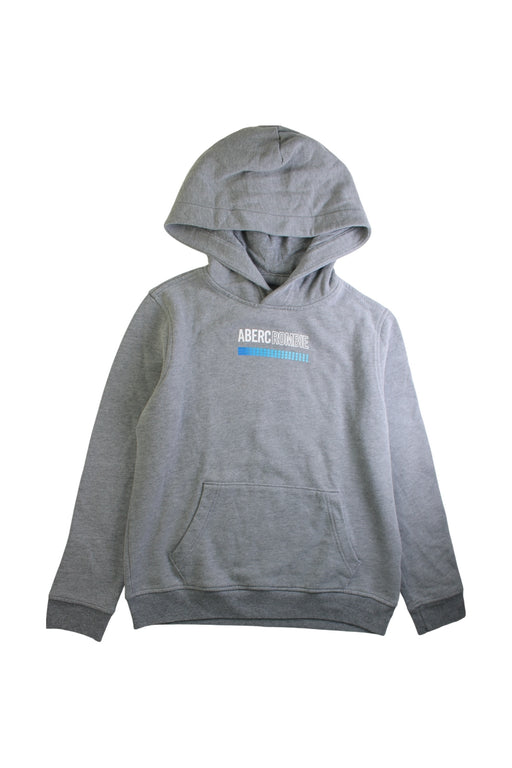A Grey Hooded Sweatshirts from Abercrombie & Fitch in size 11Y for boy. (Front View)