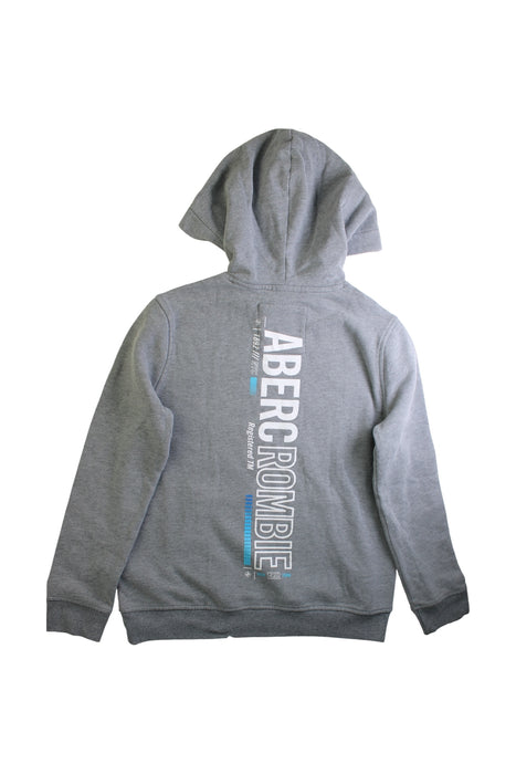 A Grey Hooded Sweatshirts from Abercrombie & Fitch in size 11Y for boy. (Back View)