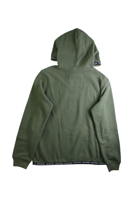 A Green Hooded Sweatshirts from Abercrombie & Fitch in size 11Y for boy. (Back View)