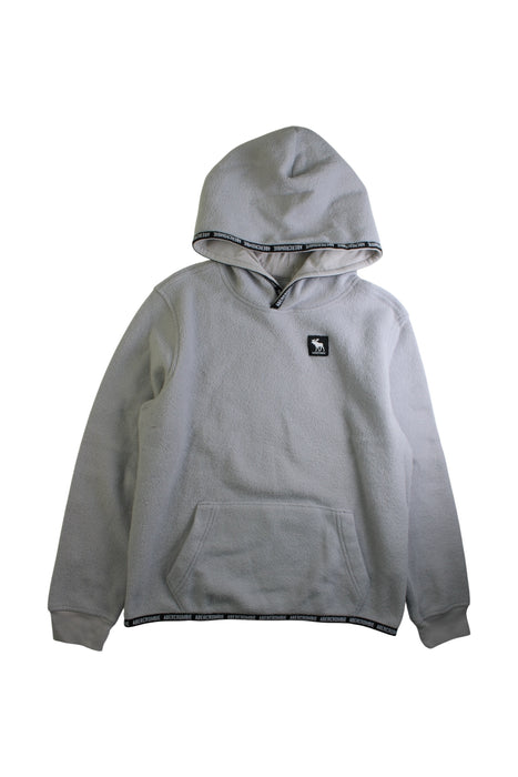A Grey Hooded Sweatshirts from Abercrombie & Fitch in size 11Y for boy. (Front View)