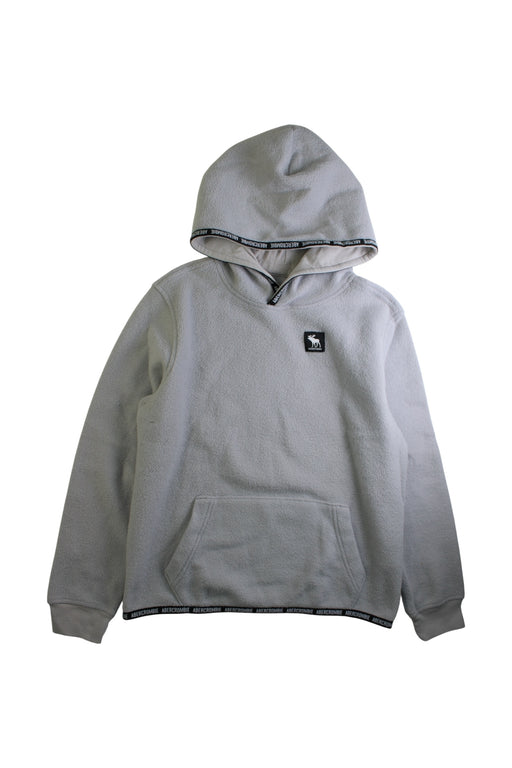 A Grey Hooded Sweatshirts from Abercrombie & Fitch in size 11Y for boy. (Front View)