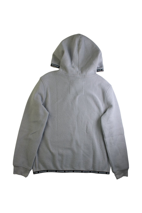 A Grey Hooded Sweatshirts from Abercrombie & Fitch in size 11Y for boy. (Back View)